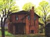 Painting by Rachel Williams of back of home