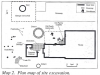 Site excavation map of dig