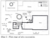 Site excavation map of dig