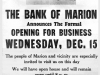 Bank of Marion 1937