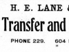 H.E. Lane and Brother Transfer and Feed Co.
