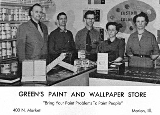 Green's Paint and Wallpaper 1954