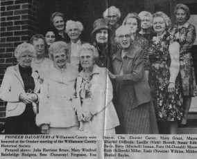Pioneer Daughters honored 1981