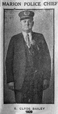 Clyde Bailey 1929 Police Chief