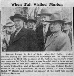Taft visits Marion 1952
