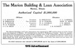 Marion Building and Loan Assoc. 1919